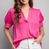 Sunday Best V Neck Ruffle Sleeve Top