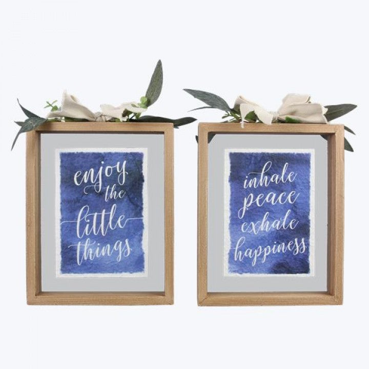 Floating Wood Frame Sign