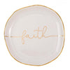 Metallic Gold Rim Trinket Tray