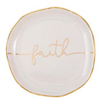 Metallic Gold Rim Trinket Tray