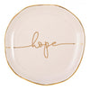 Metallic Gold Rim Trinket Tray
