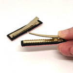 Hot Pink & Red Beaded Hair Clip (Set of 2)