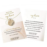 Round Hammered Gold Accent Charm