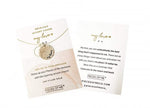 Round Hammered Gold Accent Charm