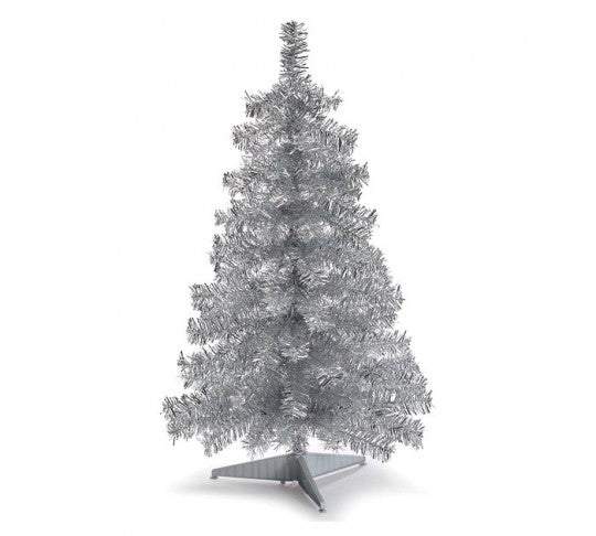 3' Silver Tinsel Tree