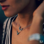 Horseshoe Turquoise + SS Choker Necklace
