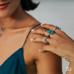 Horseshoe Turquoise + SS Ring