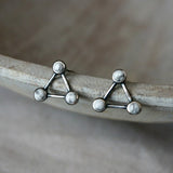 Nanda White Agate Earrings