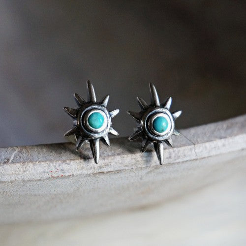 Star Turquoise Earrings