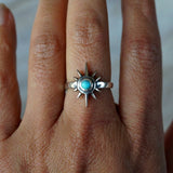 Turquoise Star Ring