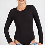 Black Long Sleeve Super Soft Bodysuit