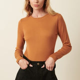 Long Sleeve Rib Knit Bodysuit
