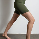 Ribbed Biker Shorts V Waist