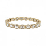 Gold + Rhinestone Bangle Bracelet