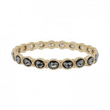 Gold + Rhinestone Bangle Bracelet
