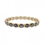Gold + Rhinestone Bangle Bracelet