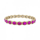 Gold + Rhinestone Bangle Bracelet
