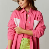 Pink Slot Machine Sequin Patch Jacket