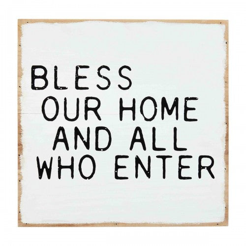 Bless Our Home Wood Plaque
