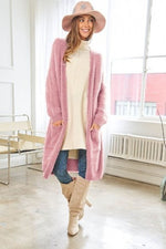 Mauve Super Soft Cozy Cardigan