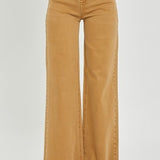 Mocha High Rise Wide Leg Pant