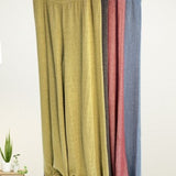 Olive High Waist Wide Casual Pant