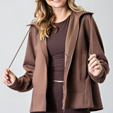Coffee Hooded Jacket