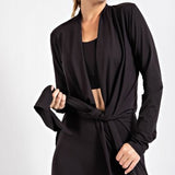 Black Butter Soft Long Sleeve Cardigan