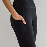 Rib Bike Shorts with Side Pockets