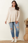 Bamboo Round Neck 2 Tier Babydoll L/S