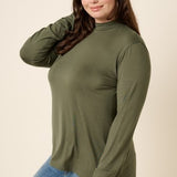 Bamboo Mock Neck L/S Top