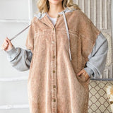 Washed Corduroy Mix Shacket