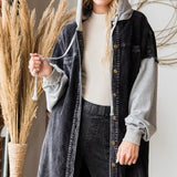 Washed Corduroy Mix Shacket