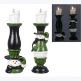 Resin Snowman Candle Holder