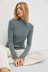 Knit Turtleneck L/S Top