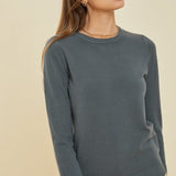 Spruce Classic Sweater with Ribbed Ends