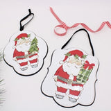 10" Metal Sign Santa