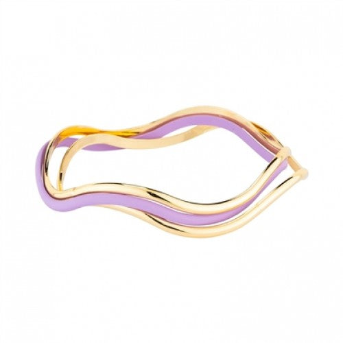 Wave Gold Set of 3 Bangles