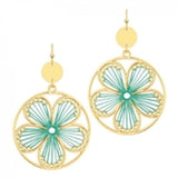 Threaded Flower Earring
