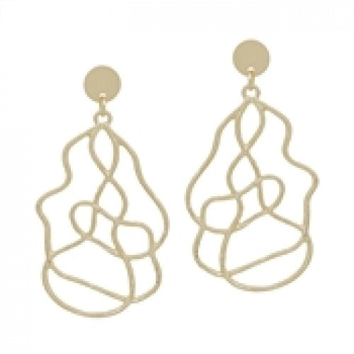 Ornate Shape Drop Earring