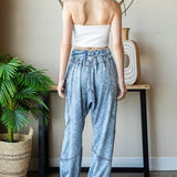 Washed Denim Big Pocket Tencel Jogger