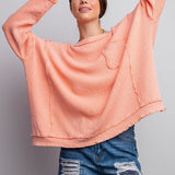 Pomelo Texture Rib Knit Dolman