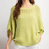 Loose Fit Woven Dolman Top