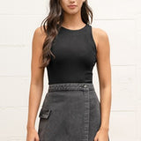 Fitted Rib Sweater Tank