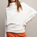 Loose Fit Open Turtleneck Sweater
