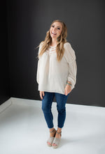 Mid Rise Cropped Skinny w/ Raw Hem