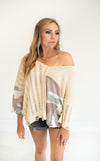 Camo Block Knit Sweater