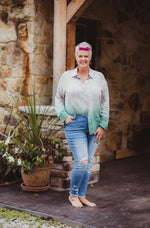 Front Button High Rise Cropped Skinny Jean