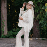 Boho Cream Lace Bell Bottom