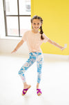 Blue Tie Dye Child Leggings